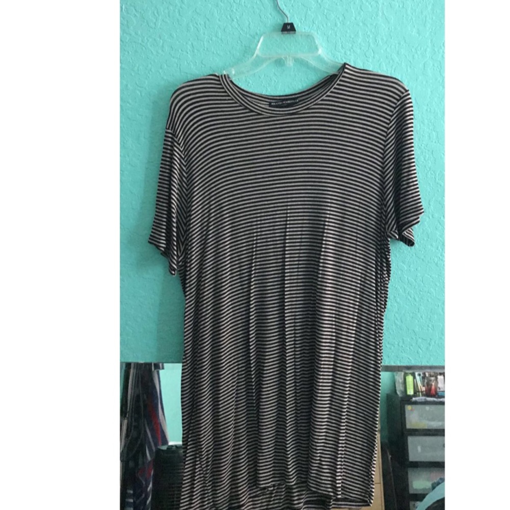 Black and white T-shirt dress