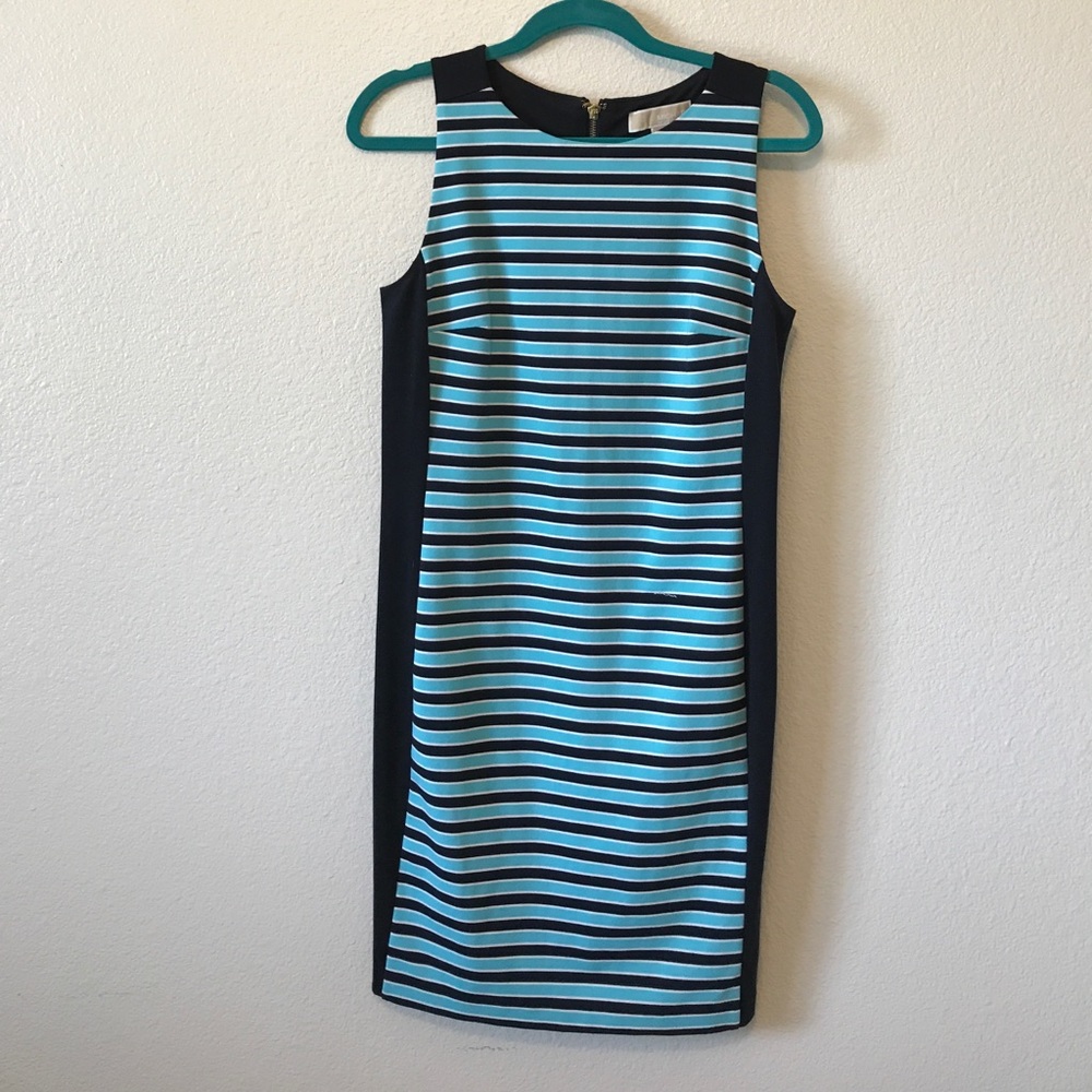 Michael Kors striped shift dress