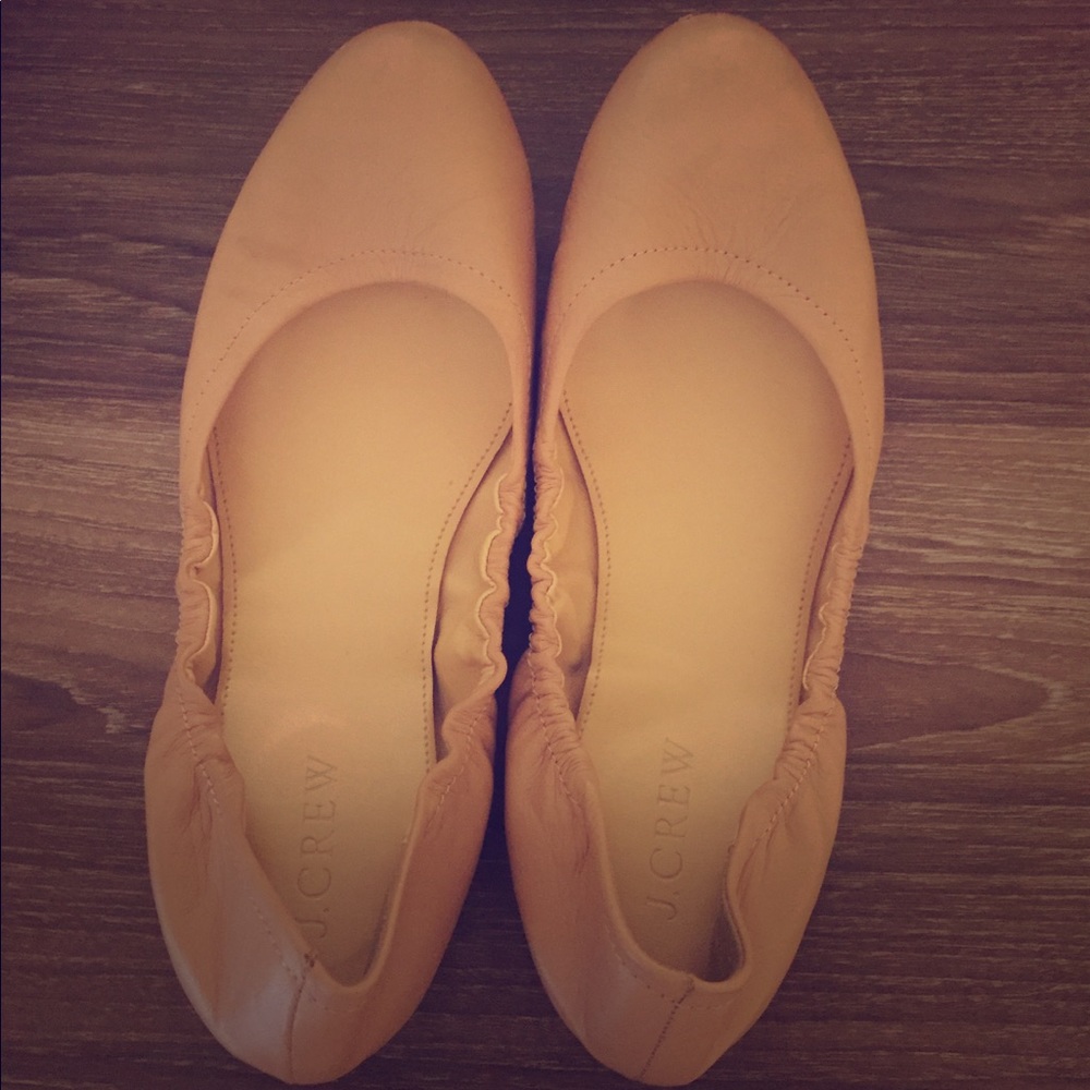 J. Crew Cece Nude Ballet Flat