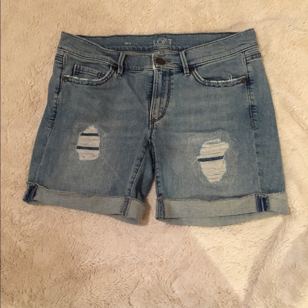 Loft denim shorts