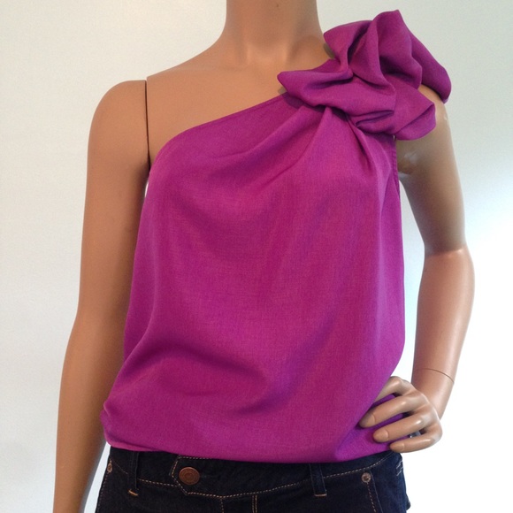 one shoulder dressy tops