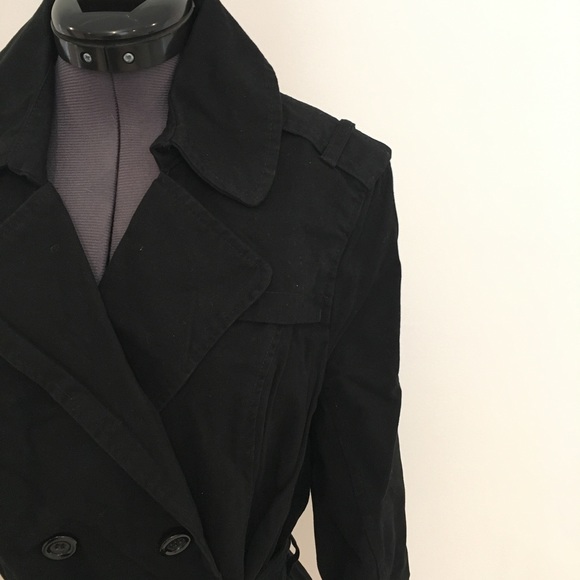 Plus Size Black Short Peacoat Style Jacket B0107 - Picture 2 of 5