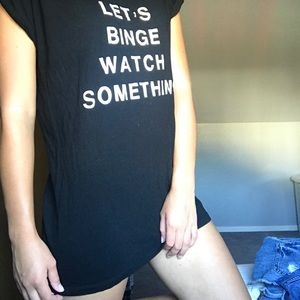 "Let's Binge Watch Something"sleeper | size medium