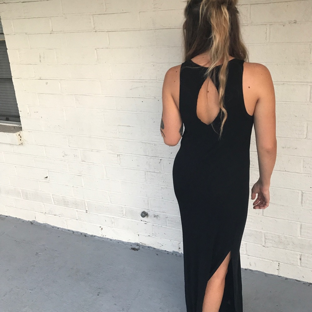 Black maxi dress