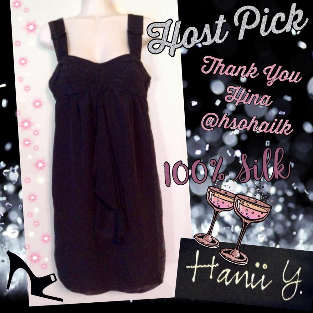 Hanii Y Silk Cocktail Dress❤️Host Pick @hsohailk❤️