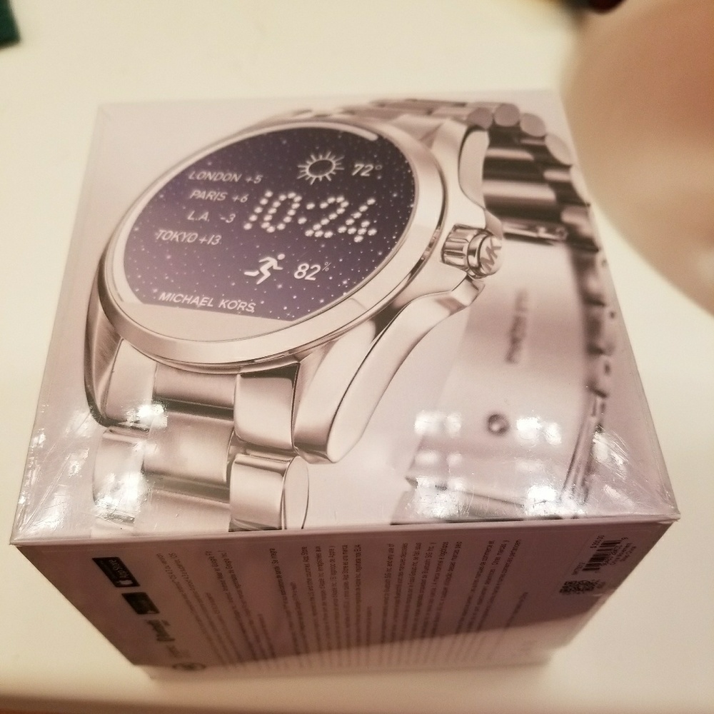Micheal Kors smart watch silver NIB