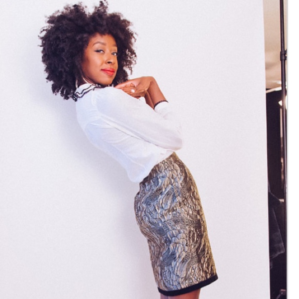 Miss Eloise Vintage Brocade Skirt with Trim