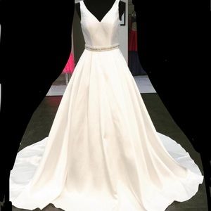 Jovani White Ballgown