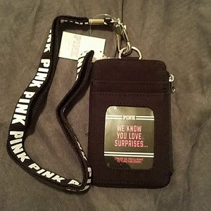 Victoria's Secret lanyard wallet