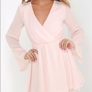 Dusty pink lulus dress