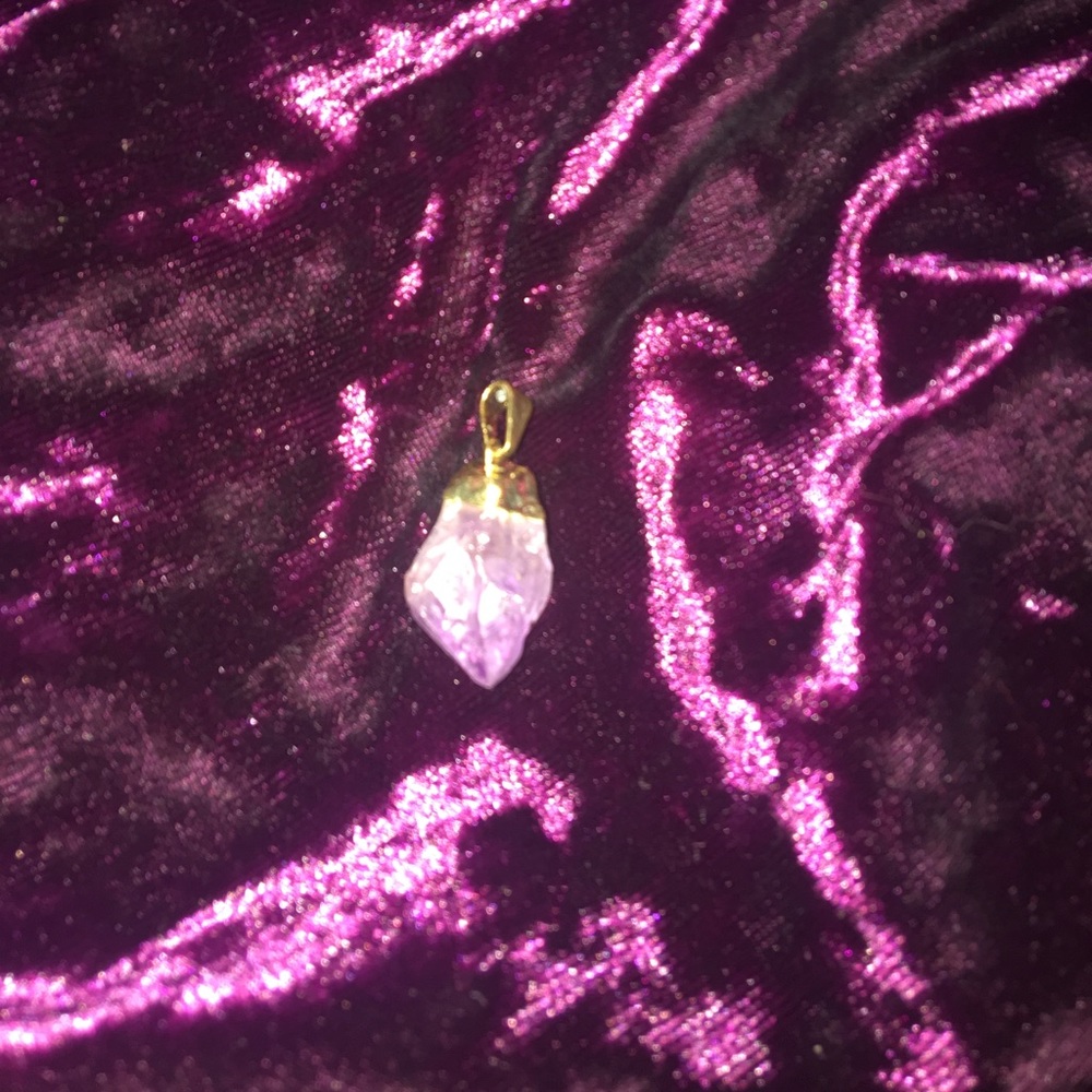 Lavender stone necklace
