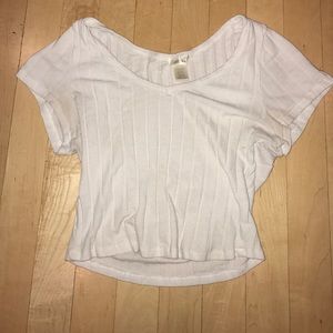 white crop top!