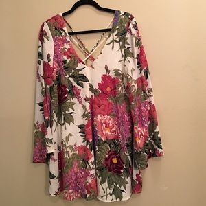 Show me your mumu bell sleeve dress.