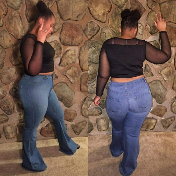 Plus size bell bottom jeans - Picture 3 of 7