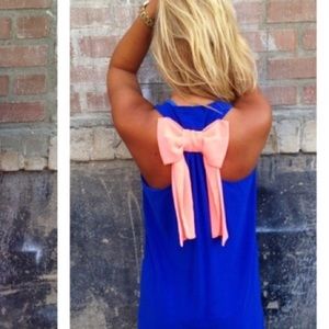Bow back dress