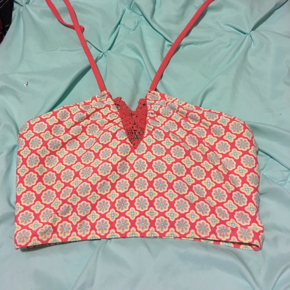 Tie up swim top