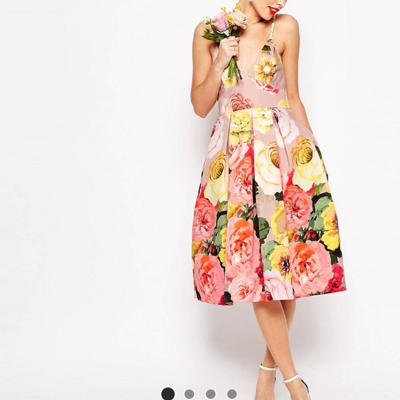 Asos Dresses & Skirts - Asos Beautiful floral tea party dress with pockets