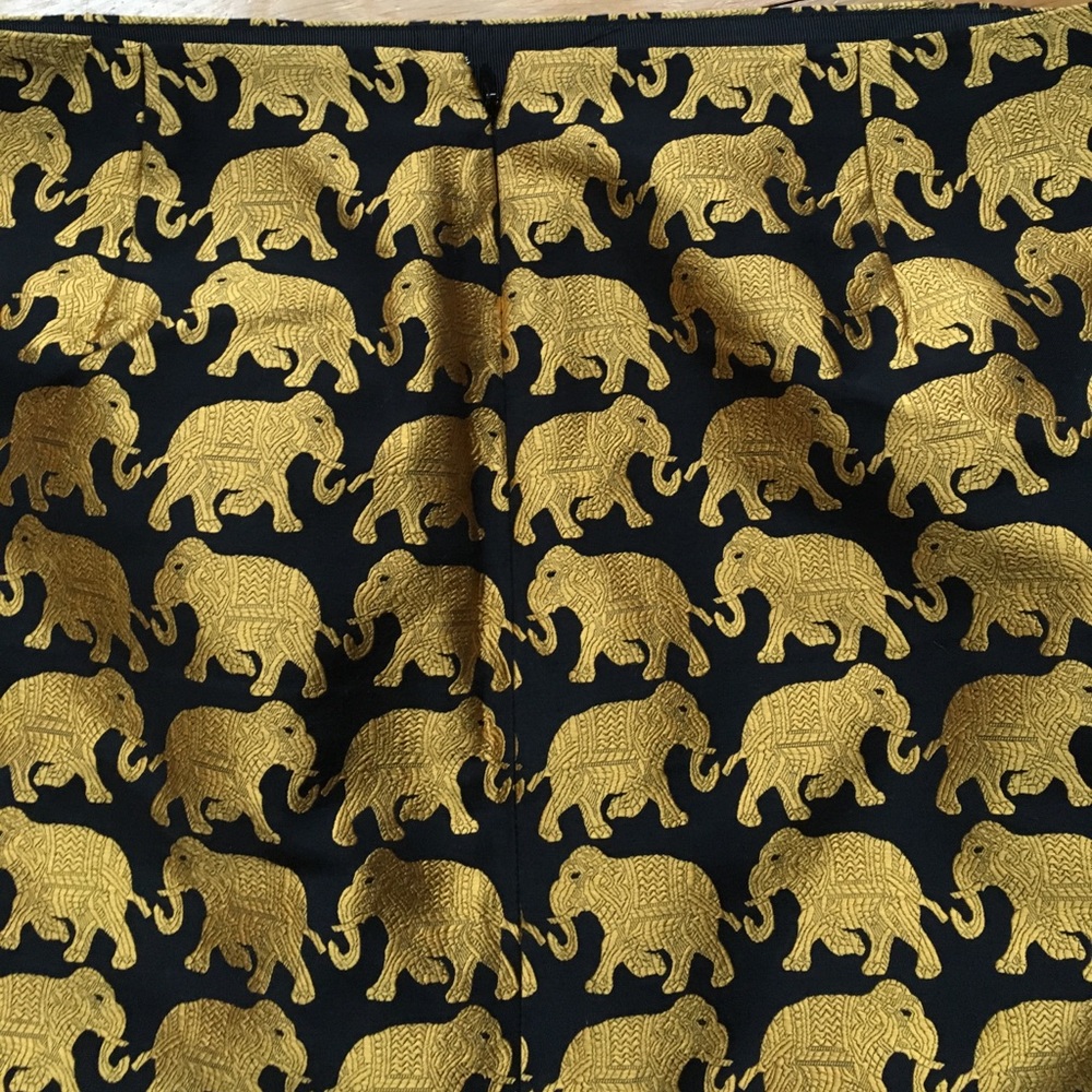 J. Crew jacquard elephant skirt SIZE 8 - Picture 7 of 7