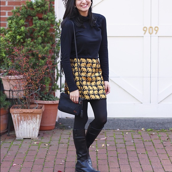 J. Crew jacquard elephant skirt - Picture 3 of 7