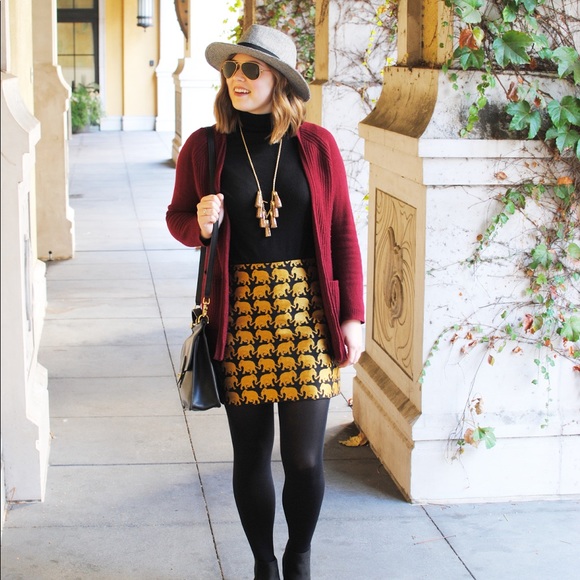 J. Crew jacquard elephant skirt - Picture 4 of 7