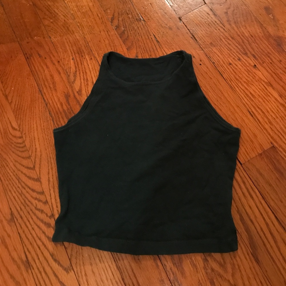 Green Crop Top