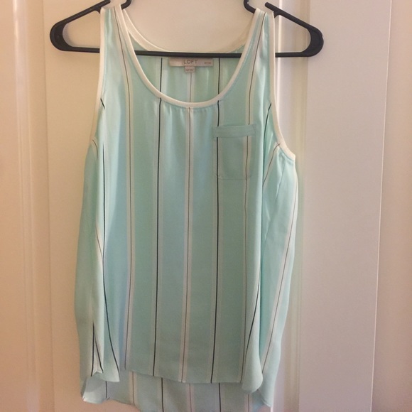 LOFT striped tank blouse - Picture 1 of 2