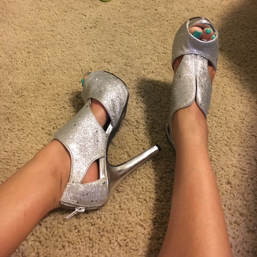 Glittery heels