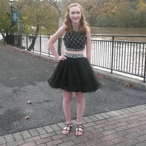 Two piece homecoming dress