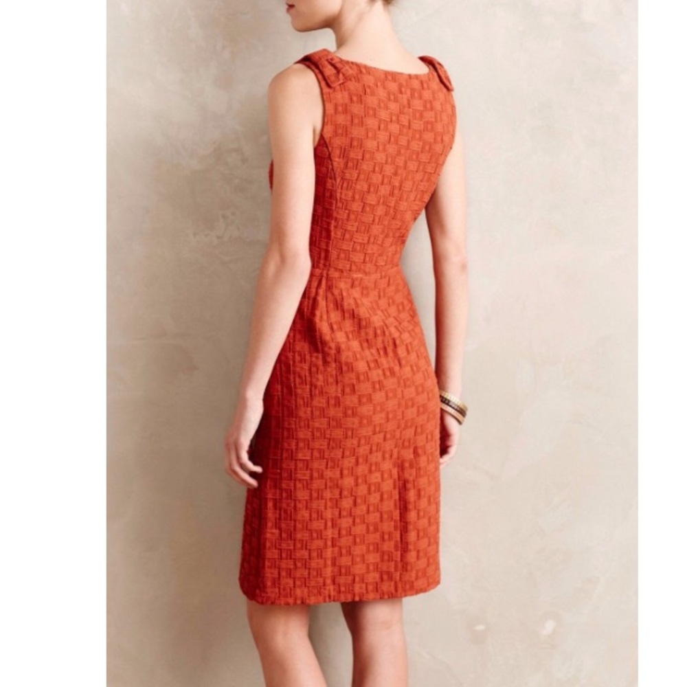 Burnt orange Anthro dress🍁