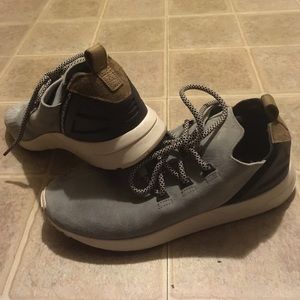 Adidas Originals Grey Suede Flux Trainers