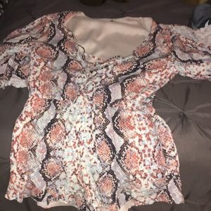 Lovers + friends designer romper