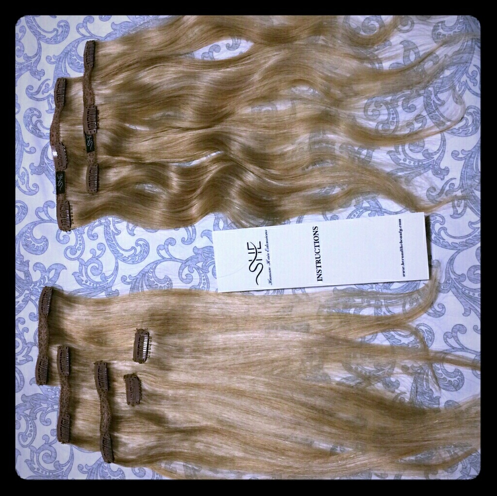 18" clip and go human hair