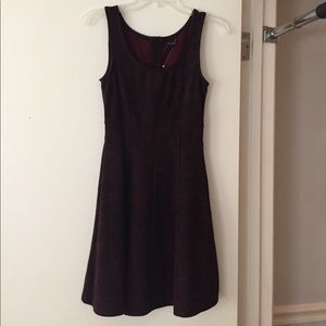 American Eagle black and maroon dress