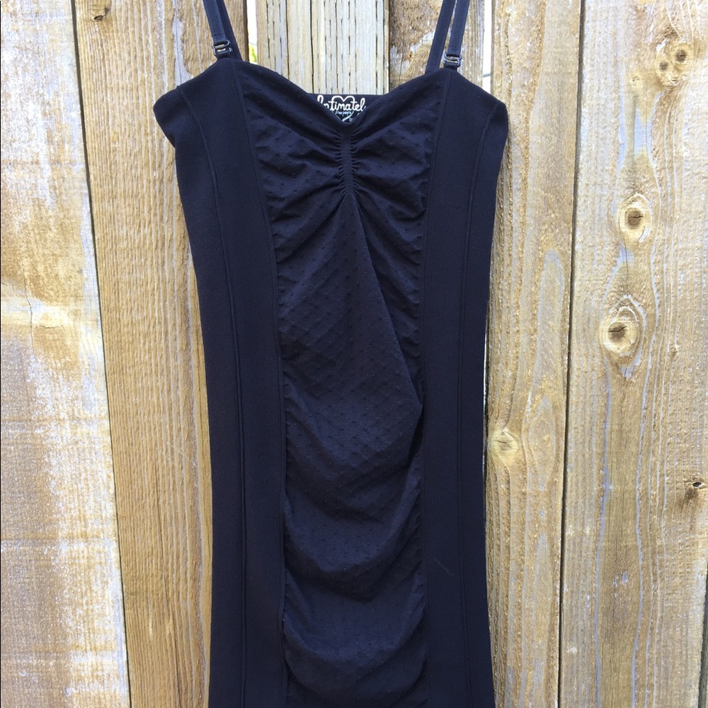 Free People black bodycon slip dress