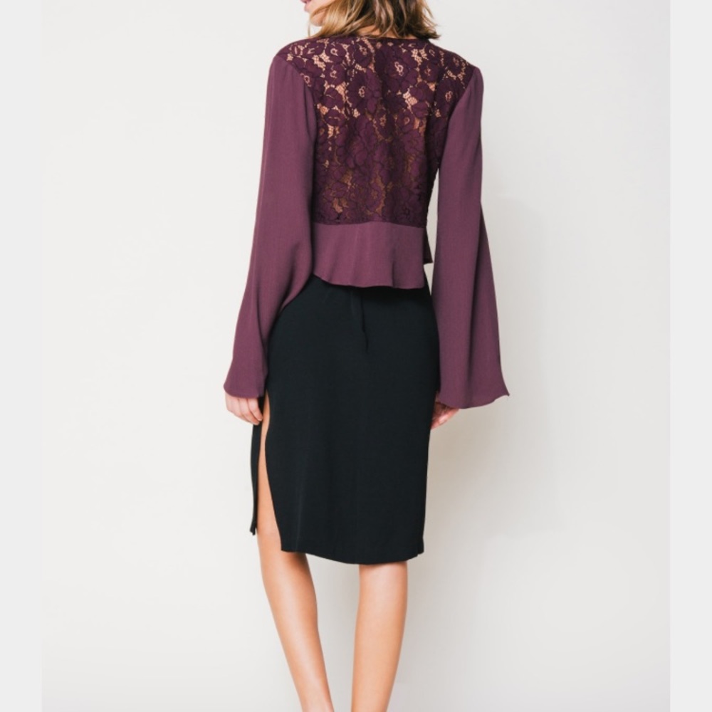 FLYNN SKYE London Blouse in Mulberry