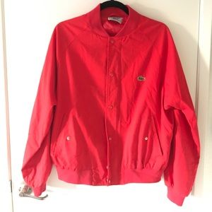 Men's Red Lacoste Jacket
