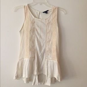 Cream American Eagle shirt