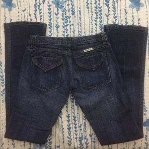 Frankie B heart pocket boot cut  jeans