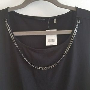 NWT Black layered tank