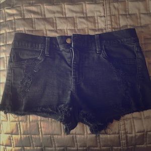 WILDFOX brand black denim shorts
