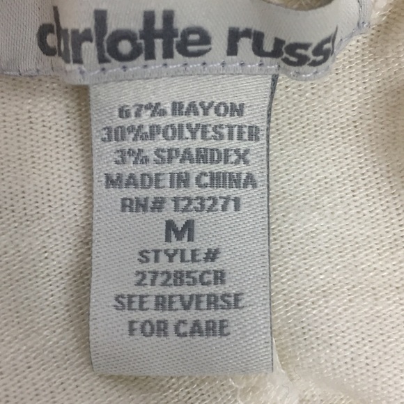 Charlotte Russe High Low Top Size M - Picture 3 of 5