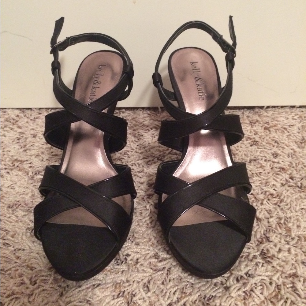 Kelly & Katie black heels