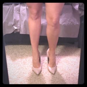 Sleek tan Steve Madden heels