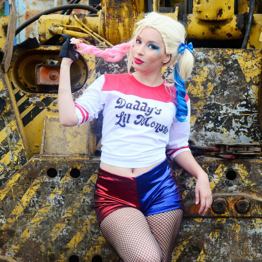Harley quinn cosplay wig