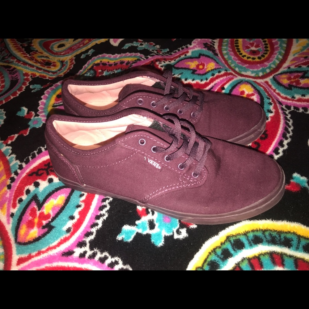 Maroon/purple vans size 7.5