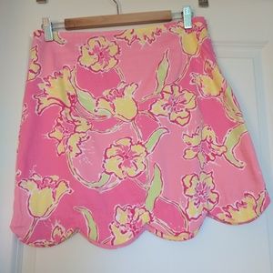 Lilly Pulitzer Lynnie skirt in hotty pink day lily