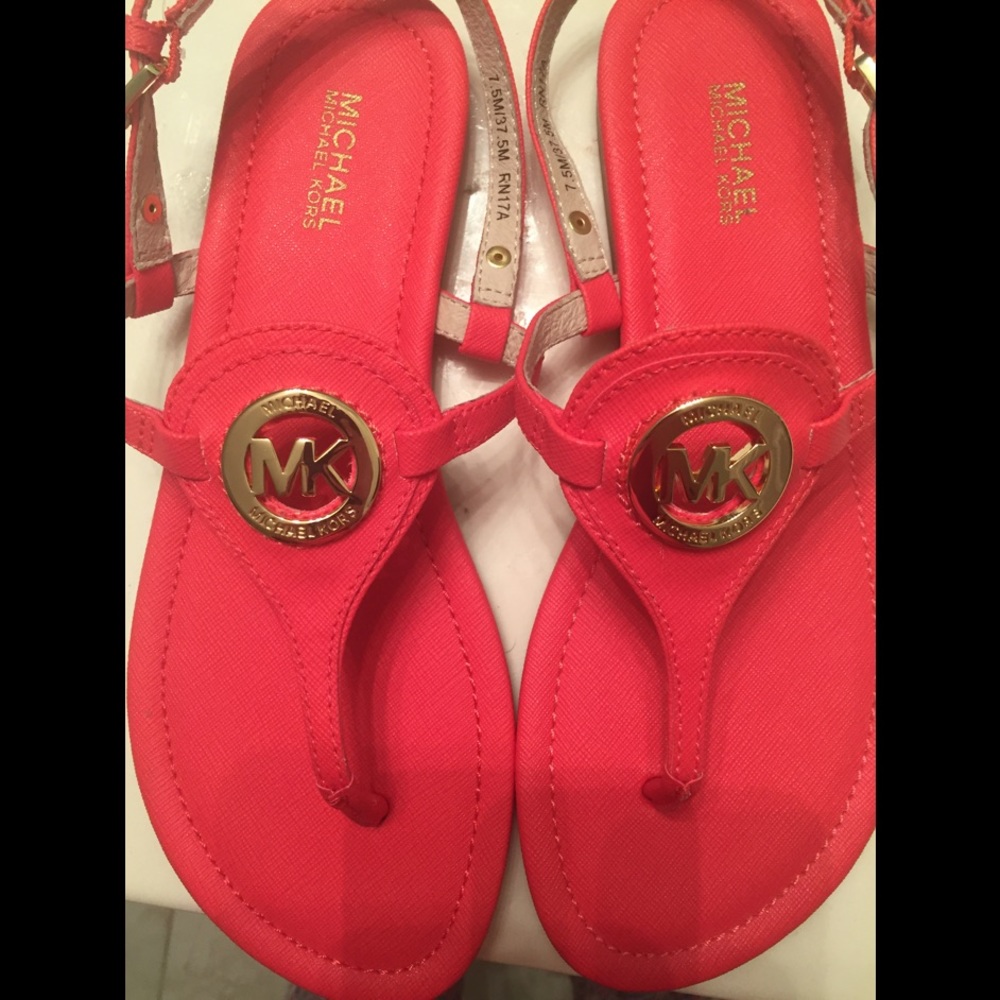 NWOT. Never worn Michael Kors Thong sandals