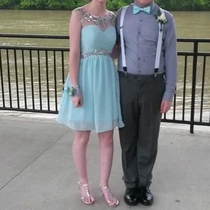 Blue homecoming dress