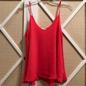 Lush Simple Flowy Red Blouse