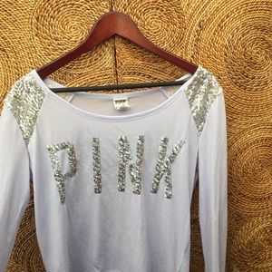 •PINK• Sequin Long Sleeve Top